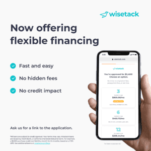 Now offering flexible financing